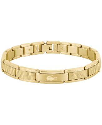 Lacoste Men's Stencil Stainless Steel Bracelet - Macy's
