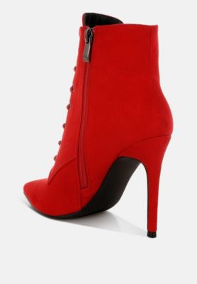 Womens Nesta Stiletto Heel Lace  Boots