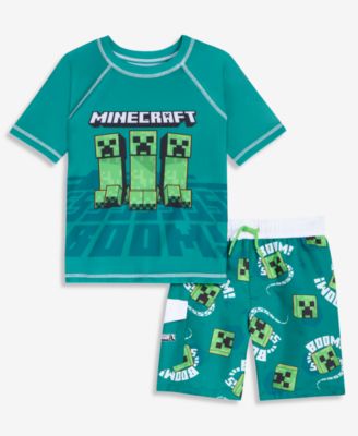 Boys' 4-7 Rashguard & Swim Trunks, 2-Piece Set