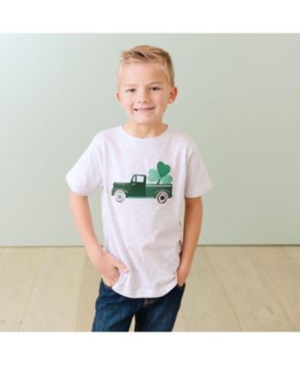 Big Boys Shamrock Truck Patch St. Patrick's Day Short Sleeve T-Shirt