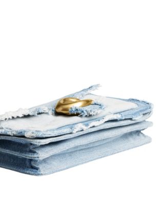 Tabby Medium Denim Patchwork Shoulder Bag 26