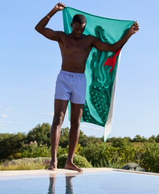 Crocodile Print Cotton Beach Towel, 36" x 72"