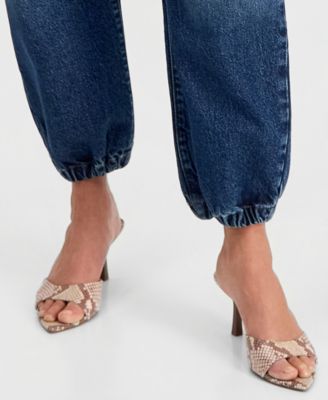 Petite High-Rise Barrel Ankle Jeans