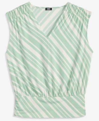 Petite Printed Dolman-Sleeve Top