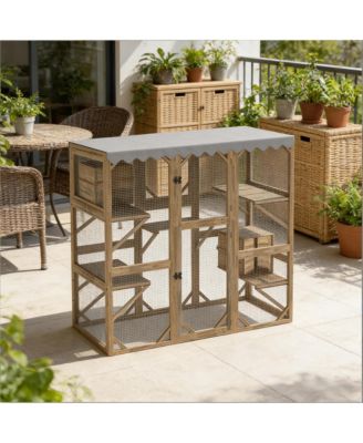 Cat Enclosure Outdoor Cat Enclosure with Multi-Level