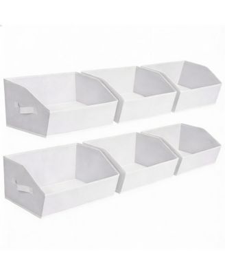 Large Collapsible Fabric Storage Bins with Handles for Clothes Towels