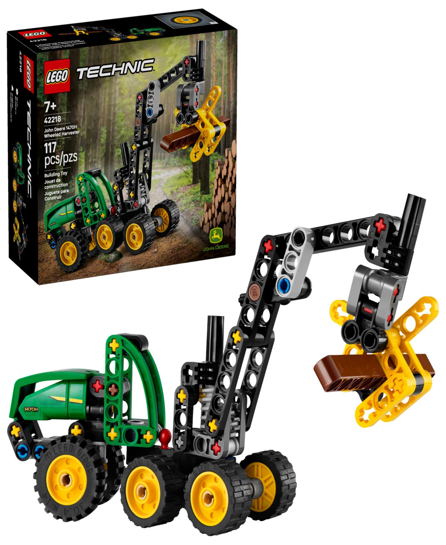 LEGO® Конструктор LEGO Technic John Deere 1470H, колёсный харвестер 42218, 117 деталей — фото 1