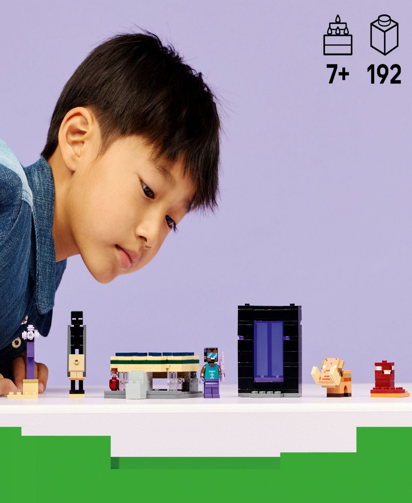 Детские конструкторы LEGO® Minecraft Nether End Portal Journey Building Toy 21584, 192 Pieces — фото 2