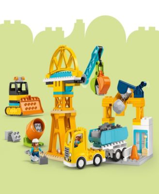 DUPLO Town 3 in 1 Construction Site and Vehicle Toy 10476, 84 Pieces