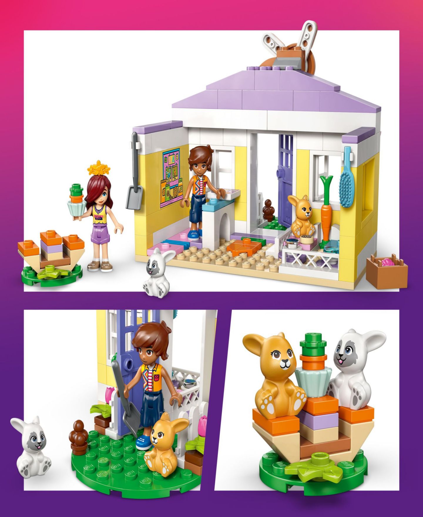 Детские конструкторы LEGO® Friends Heartlake City Bunny Hotel Building Toy 42679, 161 Pieces — фото 4