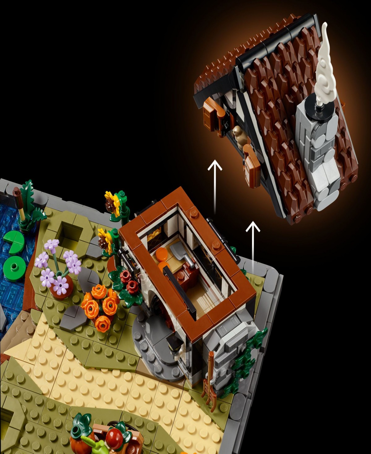 Детские конструкторы LEGO® Icons Autumn Cottage Garden Building Set 11372, 1102 Pieces — фото 5