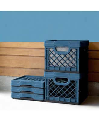 25L Collapsible Storage Bins - Stackable, Durable, Lightweight