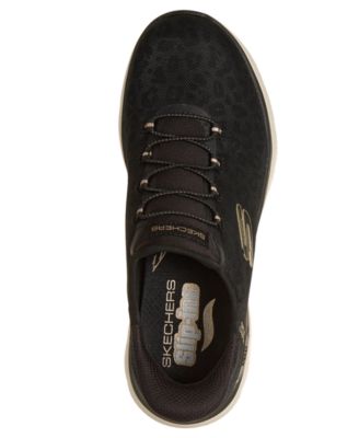 Women's Slip-Ins: Arch Fit Summits - Luxe Leopard Casual Sneakers from Finish Line