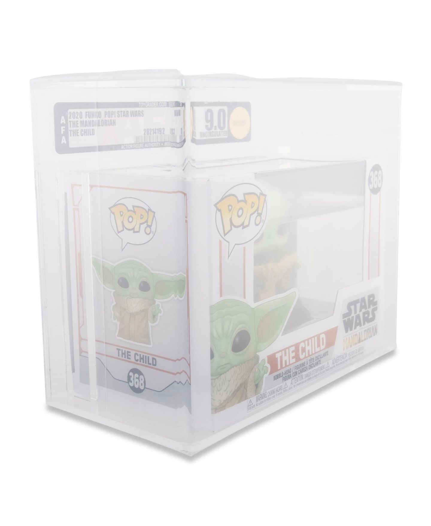Детская фигурка Funko Pop! Star Wars The Mandalorian The Child AFA 9 3.75" Action Figure, Ages 6+ — фото 2