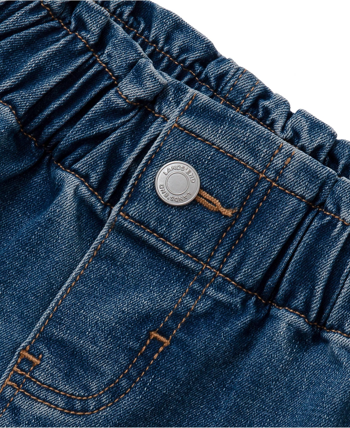 Lands' End Girls Denim Skirt