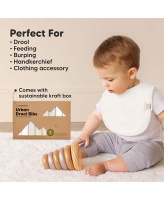 8pk Baby Bibs for Boy, Baby Drool Bib for Baby Boys and Girls, Infant Teething Bibs