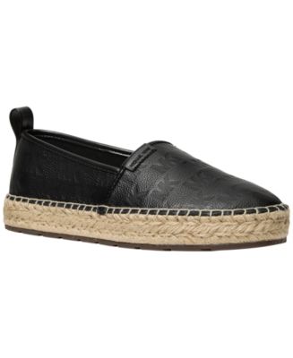 Michael Kors Elias Espadrille‎ Leather Embossed MK Logo Luggage Brown Flats Sz 7 Michael Kors ELIAS - Espadrilles - luggage/brown - Zalando.ie main image 4