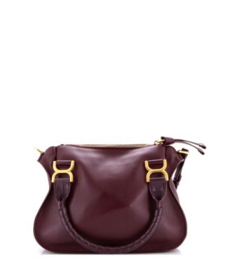 Small Marcie Satchel Leather