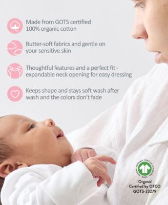 Baby Boys' Blake Long-Sleeve Bodysuits, 5-Pack