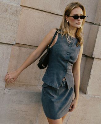 Women's Minka Pinstripe Mini Skirt