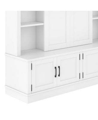 Multifunctional entryway cabinet with sliding rails and tree design