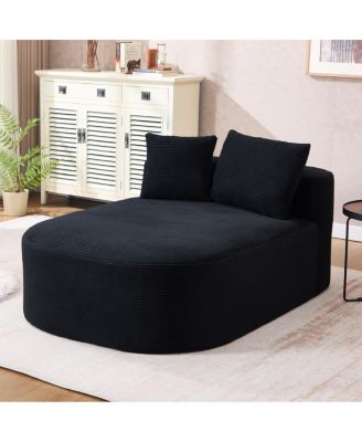 67.5" Indoor Corduroy Oversized Sleeper Sofa with Deep Seat Lounge