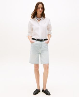 Women's Linen Button-Up Shirt