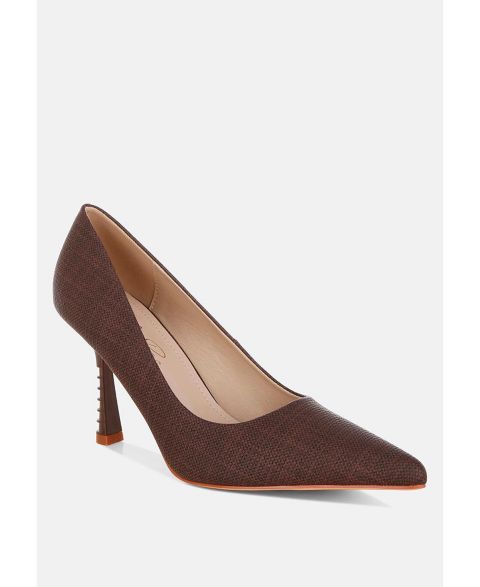 Женские туфли London Rag Zuzana Pointy Toe, цвет: Коричневая искусственная кожа