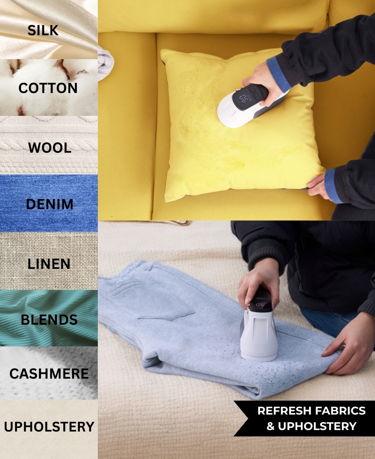 True & Tidy Led Turbo Fabric 7" Shaver with Led Headlight