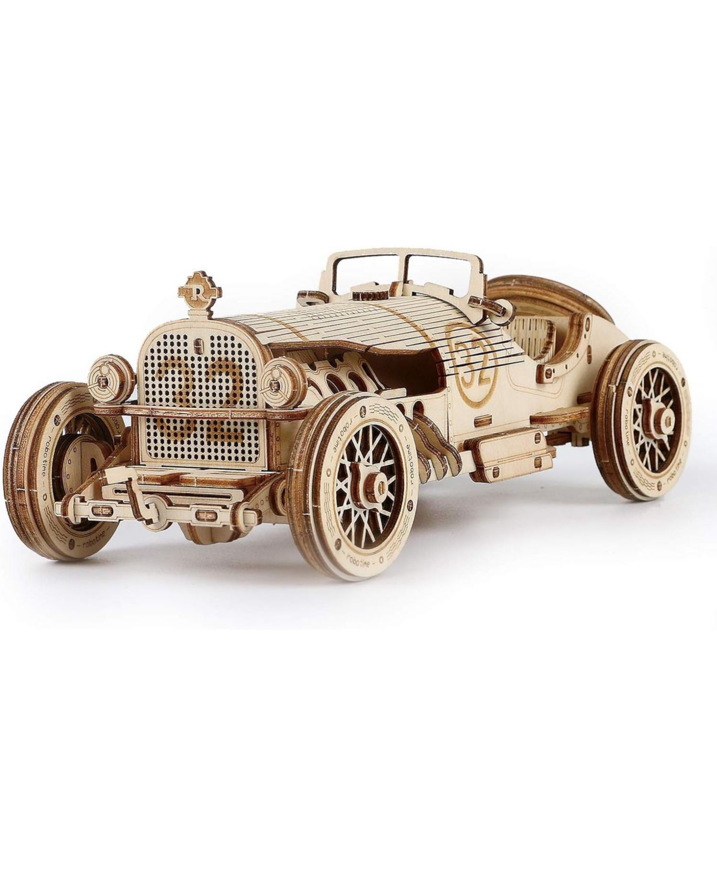 Детские конструкторы Robotime Grand Prix 1:16 Scale 220-Piece Wooden 3D Puzzle, Ages 14 & Up — фото 1