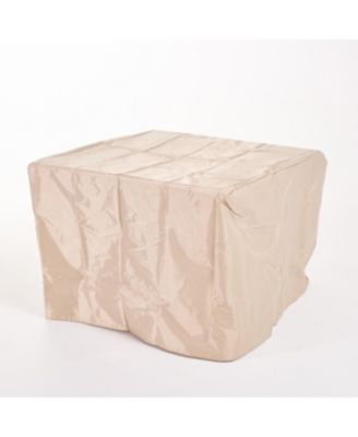 32 Inch Square MGO Fire Pit Brown Wood Pattern 40000 BTU Outdoor Propane Fire Table