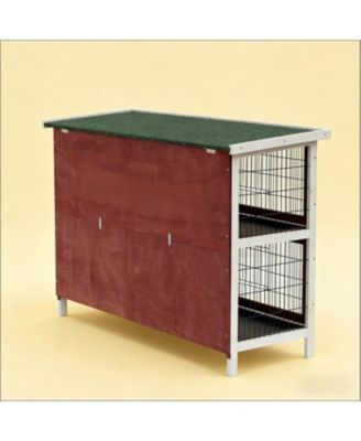 Elevated Outdoor Cat Hutch - Raised, Dry & Secure Wooden Shelter
