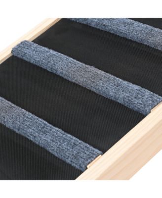 Foldable Wooden Dog Ramp for Bed & Couch - Adjustable 39" Pet Ramp for All Dogs/Cats