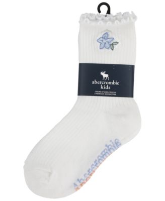 Girls' Half-Crew Lettuce Socks, 3-Pack