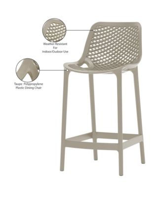 Mykonos Taupe Outdoor Patio Stool, Set of 4