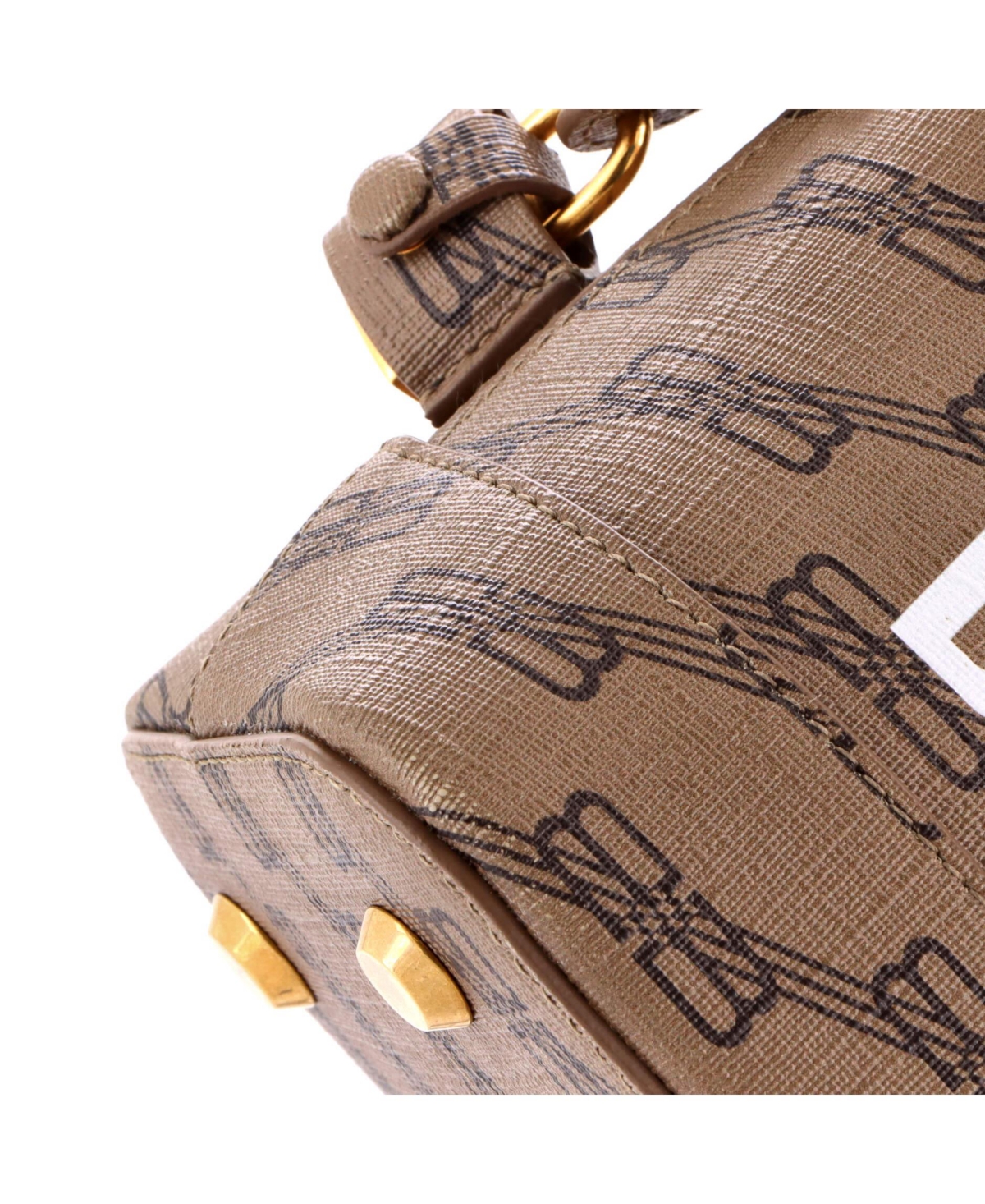 Pre-Owned Balenciaga Small Ville Bag Bb Monogram Coated Canvas