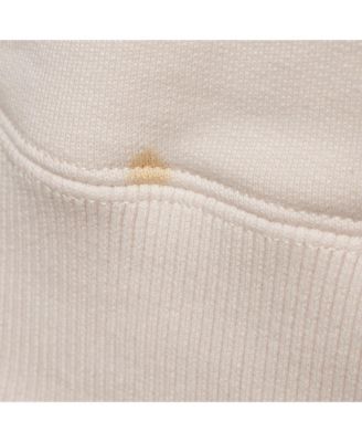 Men's Pink Logo Embroidered Cotton Knit Hoodie