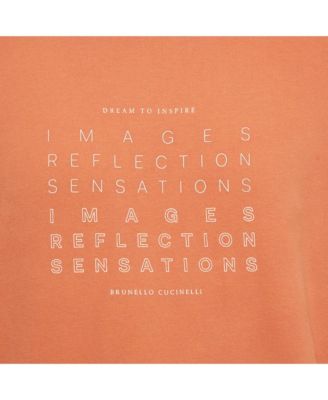 Men's ange Printed Cotton Hoodie