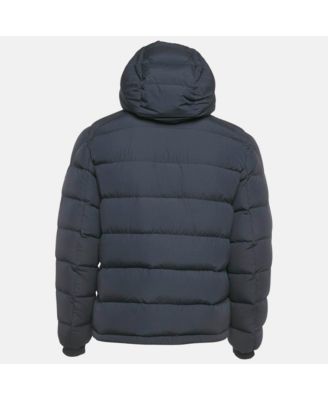 Men's Navy Blue Synthetic Puffer Down Jacket