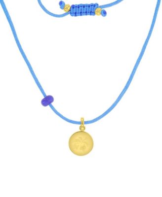 Waterproof Yellow Hibiscus Labradorite Adjustable Necklace