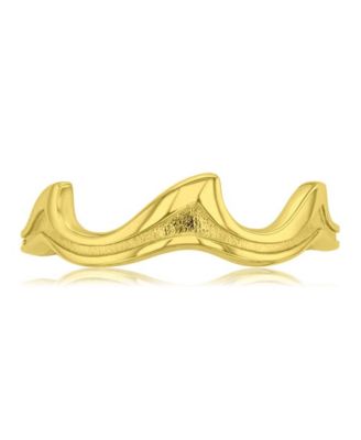 Waterproof Yellow Trio Waves Ring