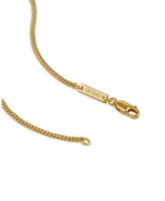 Men's Compass Pendant Necklace – Gold 22" Chain