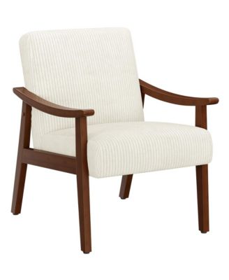Armchair  Corduroy Fabric   Mid-Century Modern Style  Upholstered accent chair