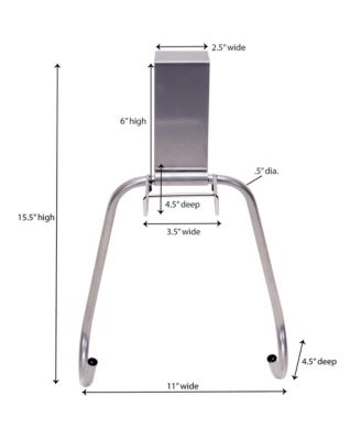 Over-The-Door Iron and Ironing Board Holder, Chrome