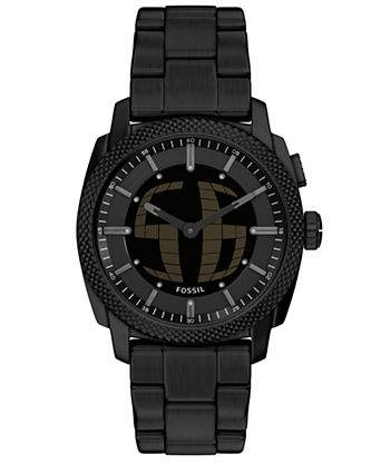 Men's Machine Big Tic Black Stainless Steel Watch, 41mm