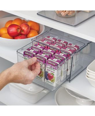 Stackable Storage Drawer for Pantry, Clear, Made in USA