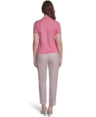 Women's Collared Tipped Polo Sweater
