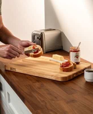 Chop-N-Slice Series Rectangular Wooden Maple Cutting Board, 20" x 14"
