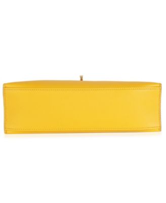 Pre-Owned Hermes Jaune Ambre Swift Kelly Pochette GHW