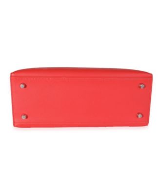 Pre-Owned Hermes Rose Jaipur Epsom Sellier Kelly 28 PHW